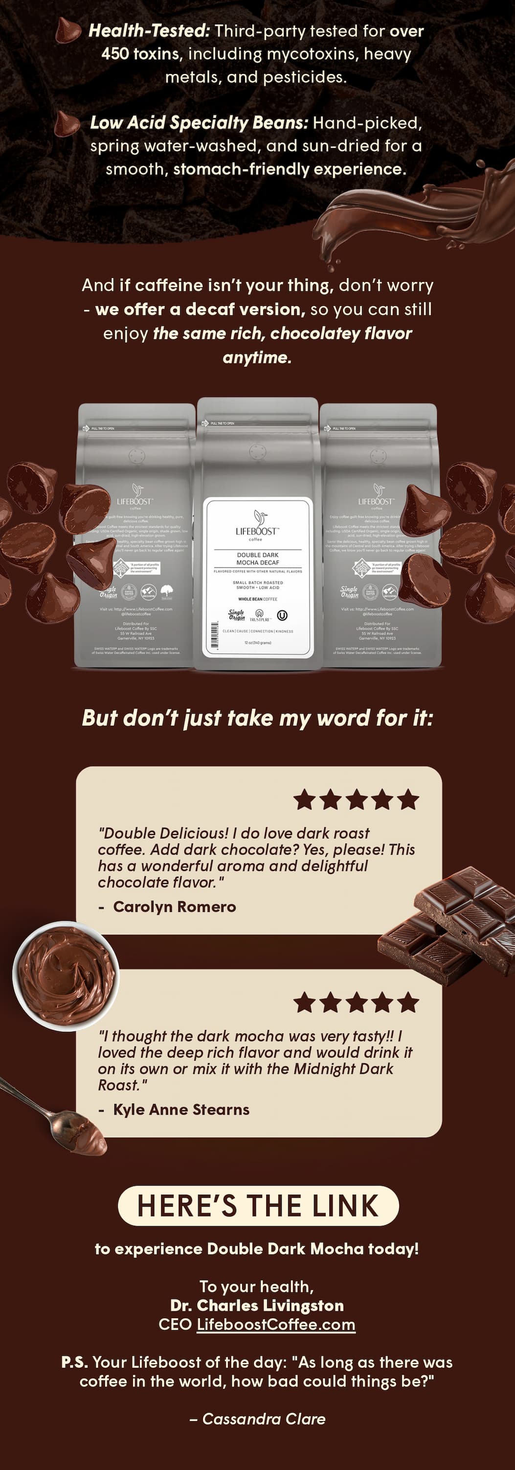 HERE’S THE LINK to  experience Double Dark Mocha today! 