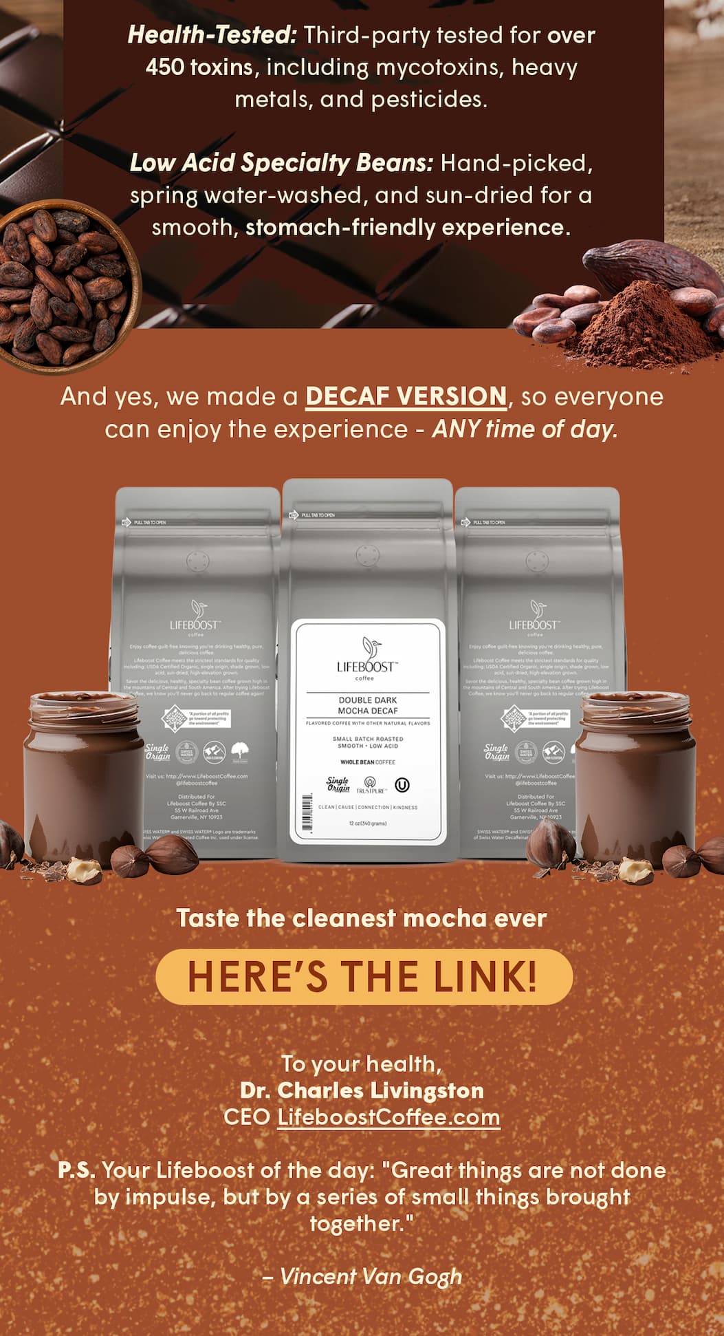 Taste the cleanest mocha ever → HERE’S THE LINK!