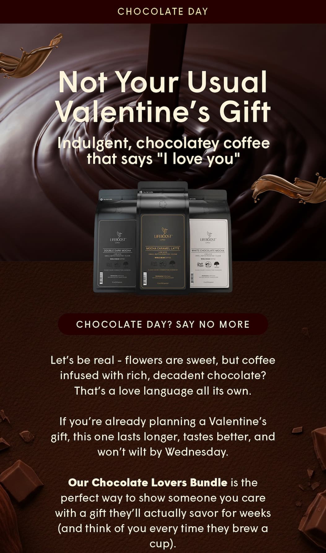 Chocolate Day? Say no more.
