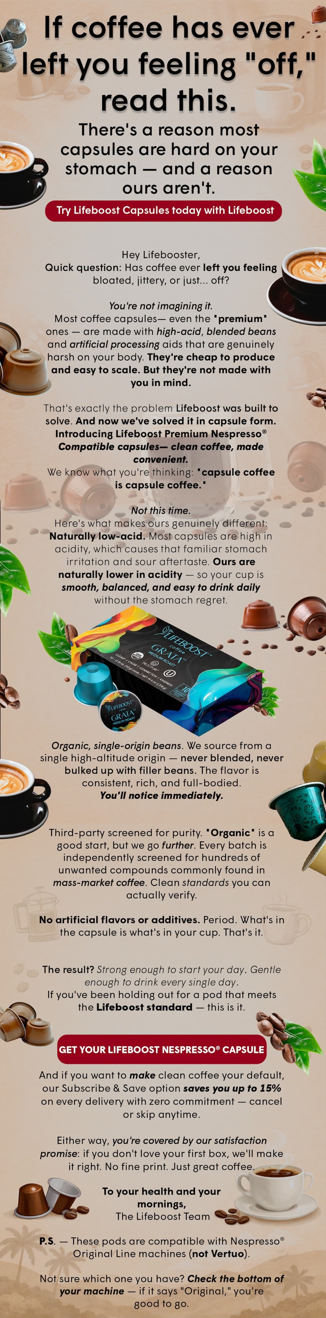 [GET YOUR LIFEBOOST NESPRESSO® CAPSULE →]