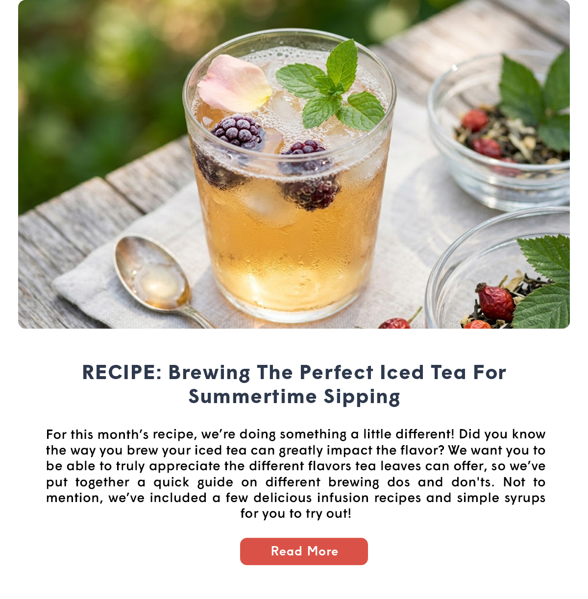  Brewing The Perfect Iced Tea For Summertime Sipping