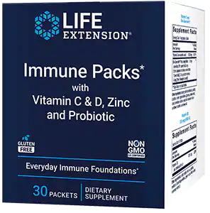 Immune Packs with Vitamin C & D, Zinc and Probiotic