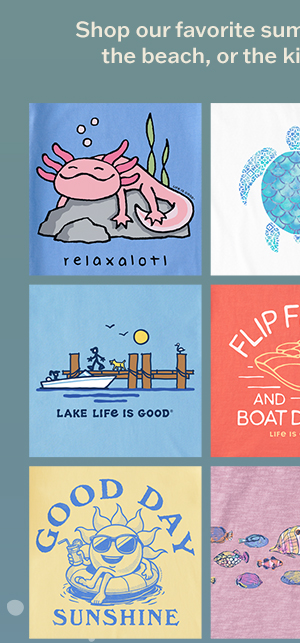 Our favorite tees for the lake, the beach, or the kiddie pool out back.