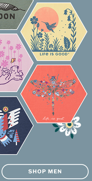 Men's tees inspired by all things feathered, fluttery, and feel-good.