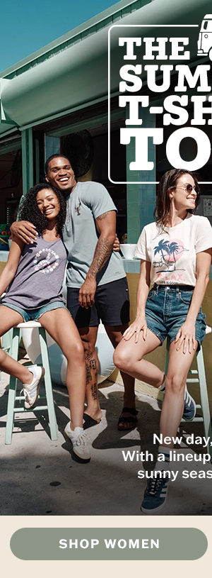 The summer t-shirt tour. Shop women's tees.