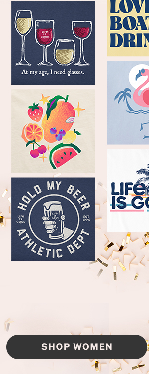 Party season tees for women.