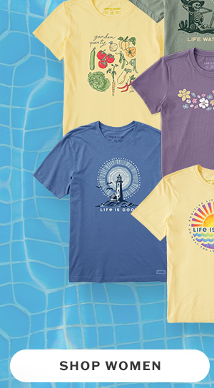 Women's tees cooler than your cooler. 