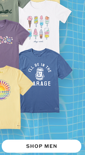 Men's tees cooler than your cooler. 