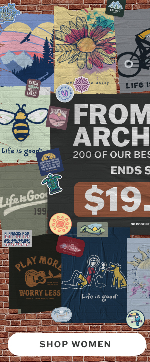 From the archives! 200 of our best graphics for $19.94. 5 days only. Shop women.