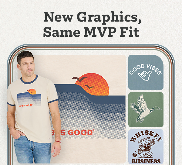 New graphics, same MVP fit. Men's new arrivals.