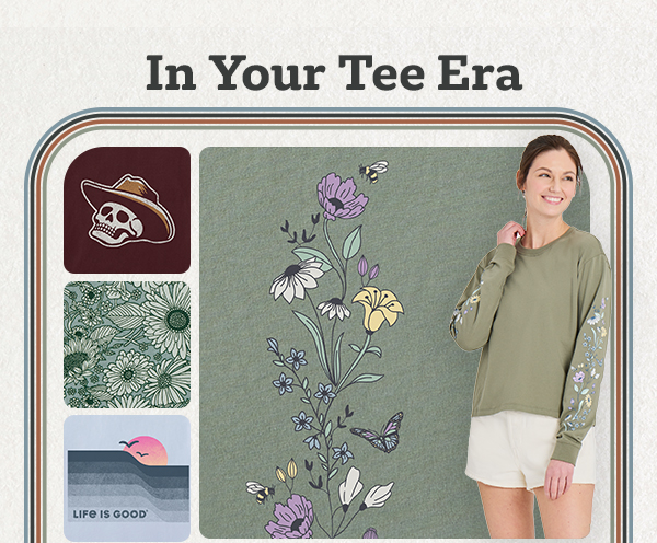 In your tee ear. Women's new arrivals.