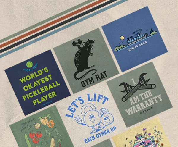 Shop tees for every summer activity.