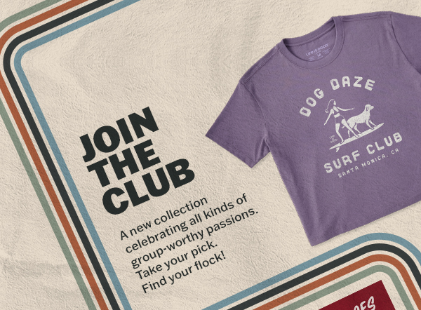 Join the club. Tees to celebrate all kinds of group-worthy activities.