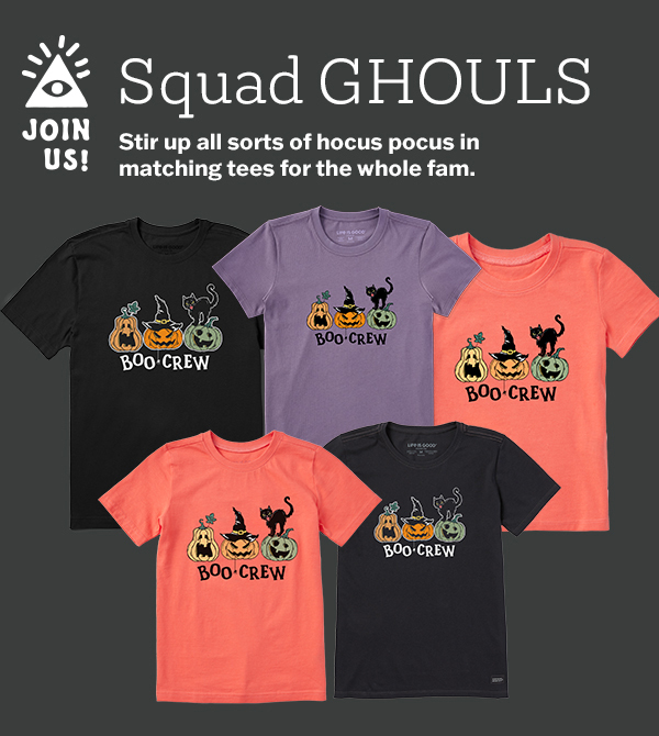 Squad ghouls. Matching halloween tees for the family.