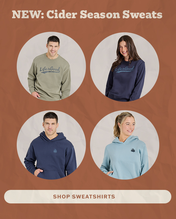 New: cider season sweats. Shop sweatshirts.
