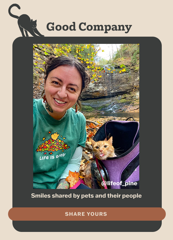 Smiles shared by pets and their people. Share your pet pics.
