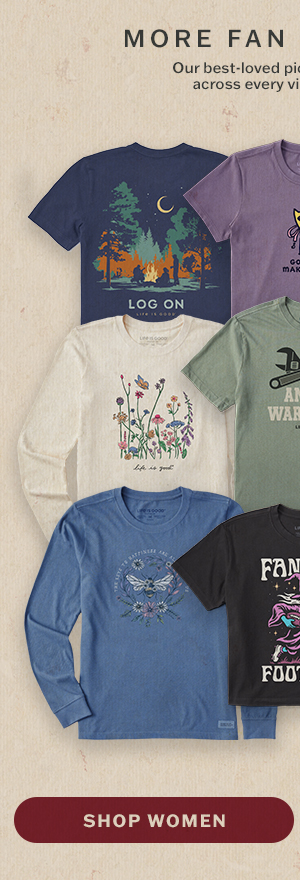 More fan favorites from Life is Good. Shop women.