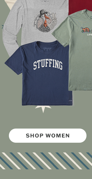Rep your turkey day top. There are plenty to go round. Shop women.