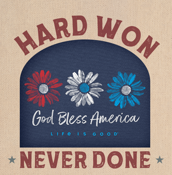 Hard won, never done. Veteran's Day is almost here - got your stars and stripes?