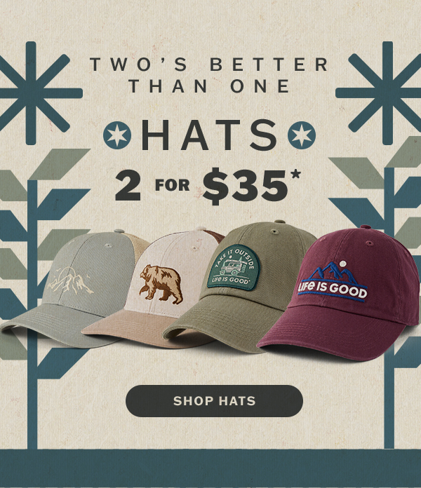 Hats: 2 for $35.