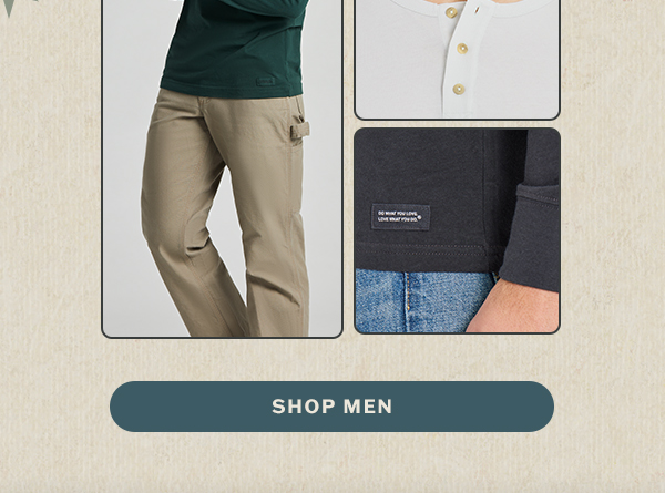 The slim fit crusher-lite henley for men.