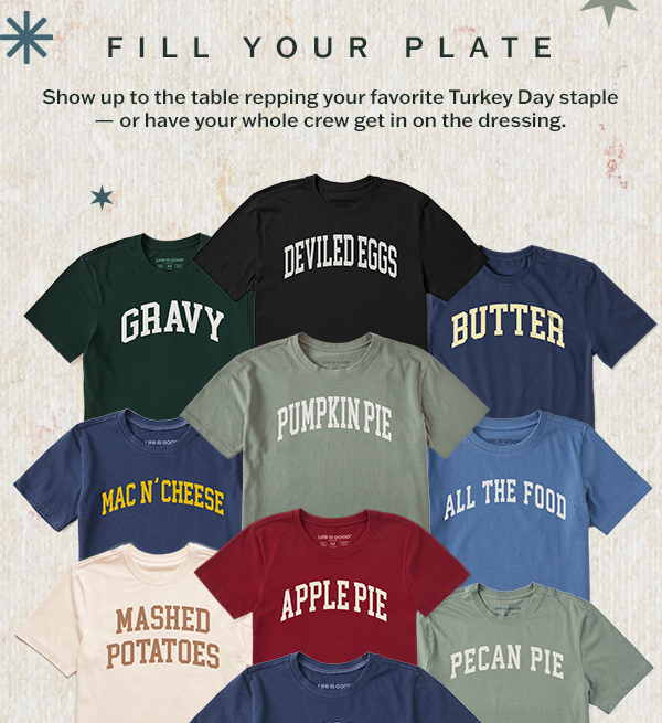Show up to the table repping your favorite Turkey Day staple.