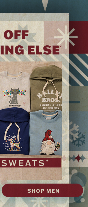 30% off men's sweats.