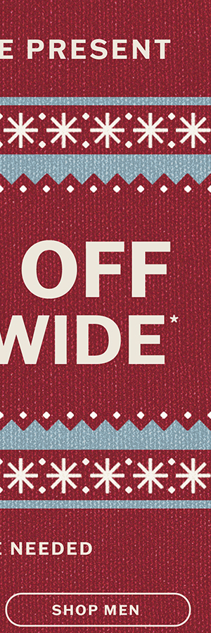 25% off sitewide! No code needed. Shop men.