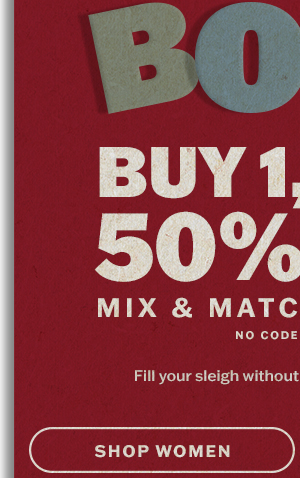 Hoho BOGO: buy 1, get 1 50% off. Shop women.