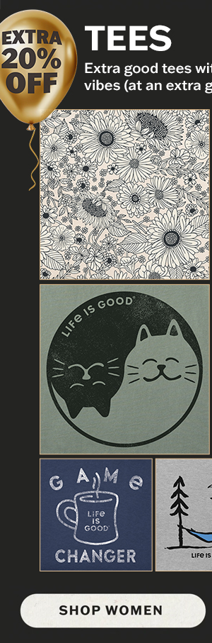Up to 50% off plus an extra 20% off women's sale tees.