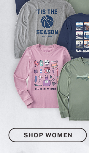 Women's long sleeve tees.