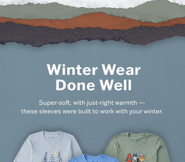 These long sleeve tees were built to work with your winter.