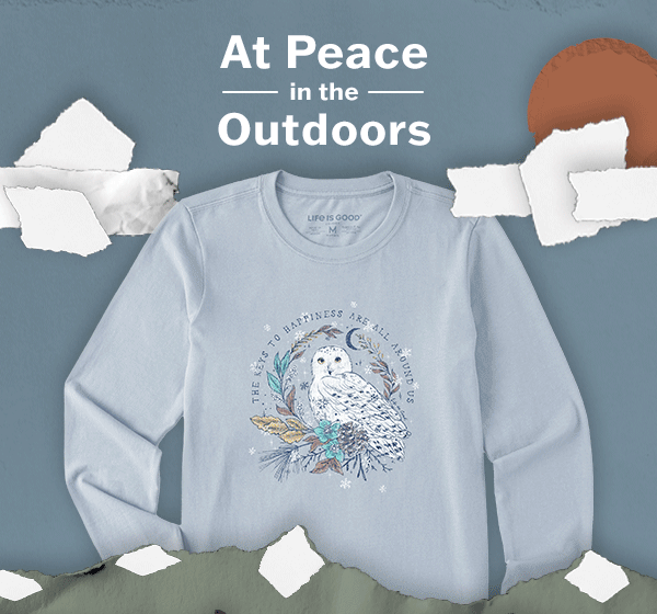 Serene scenes and natural wonders. These tees put you in an earthy, cozy state of mind.