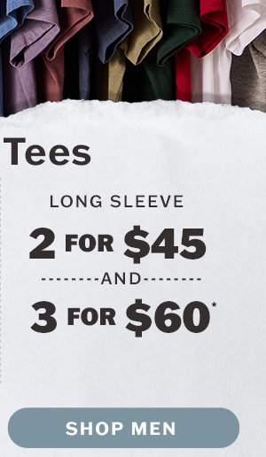 Everyday tees made to go with all your winter plans. Shop men's solid tees.