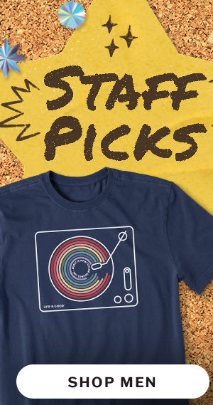 Ever wondered what we like to wear here at Life is Good? See our Staff Picks for men.