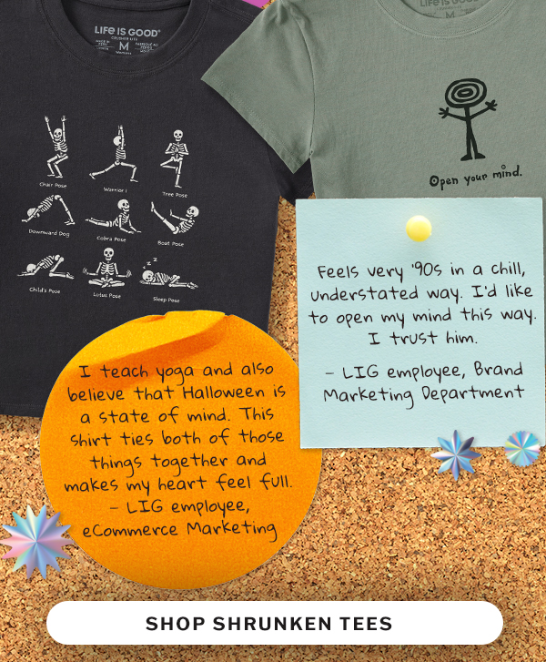 Our favorite Shrunken Tees.