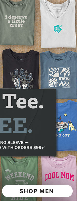Score any short or long sleeve tee for free with orders $99+. Shop men.