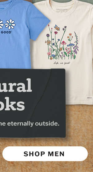 Men's fresh air tees for those eternally outside.