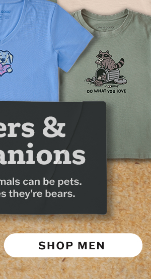 Critters and companions tees for men.
