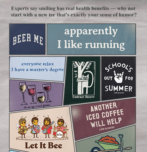 Funny tees are good for you!