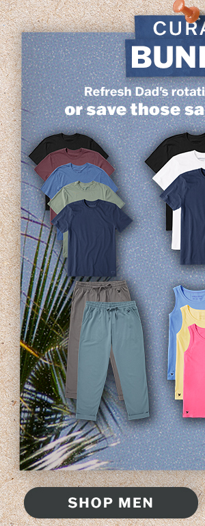 Shop curated bundles for men.
