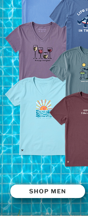 Tee season. Shop men.