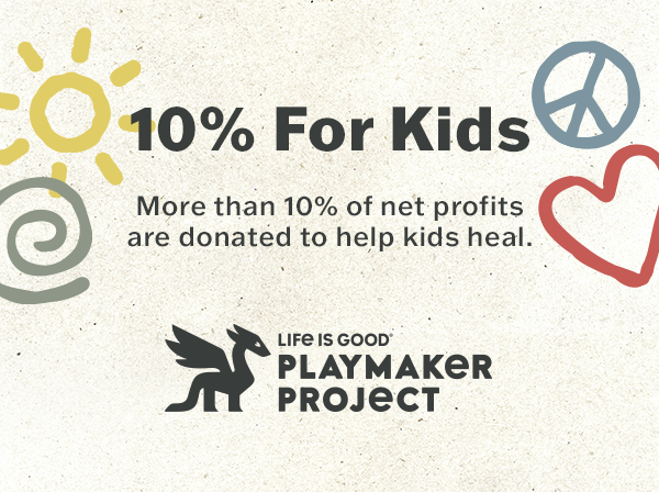Your purchase helps kids in need. More than 10% of net profits are donated to help kids heal.