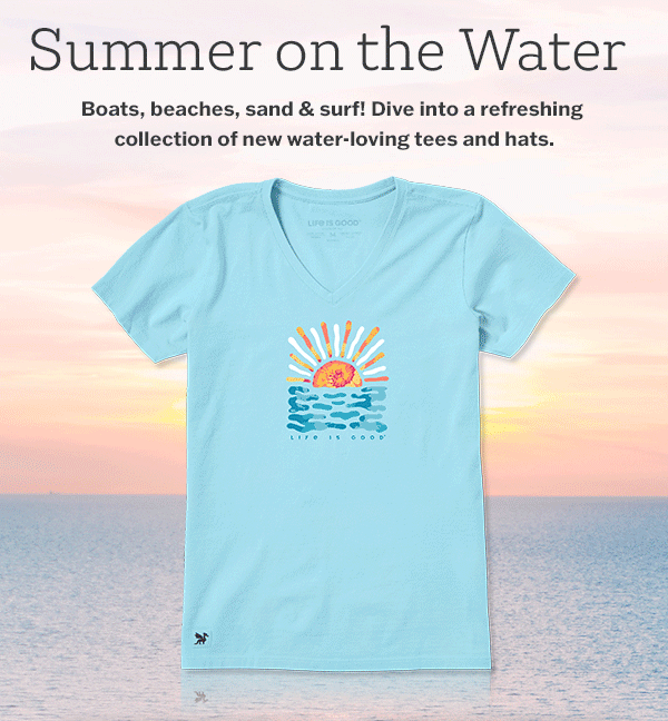Tees for summer on the water.