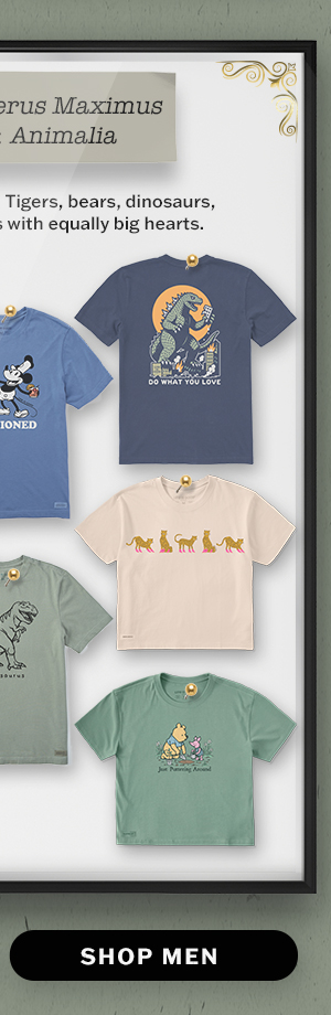 Animal and insect tees for men.