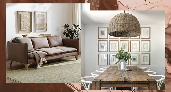 Simone Sofa & Huxley Pendant