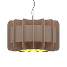 Bruck Lighting | Clarissa 1 Light 30 inch Black Pendant Ceiling Light in Grey Oak/Ash, WEP Collection