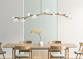 ET2 | Blossom LED 17.25 inch Natural Aged Brass Multi-Light Pendant Ceiling Light