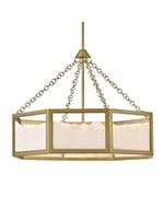 Veleta 8 Light 36 inch Lacquered Brass Chandelier Ceiling Light, Drum