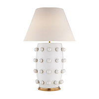 Kelly Wearstler Linden 34.25 inch 100 watt Plaster White Table Lamp Portable Light